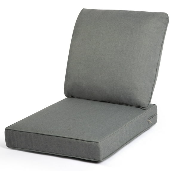 24-inch Outdoor Deep Seat Cushion Set - 24"L* 24"W *5"H Dark Grey