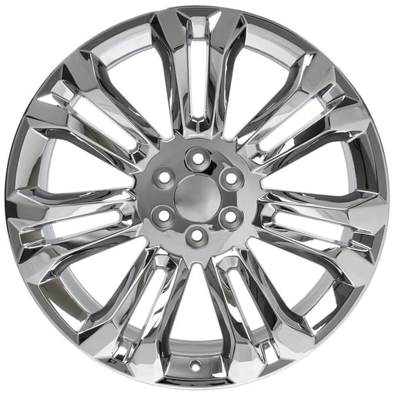 24 inch Replica Wheel CV43 Fits Chevrolet Silverado Rim 24x10 Chrome ...
