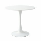 24 Inch Modern Round Dining Table for 2-4 People with MDF Top and ...