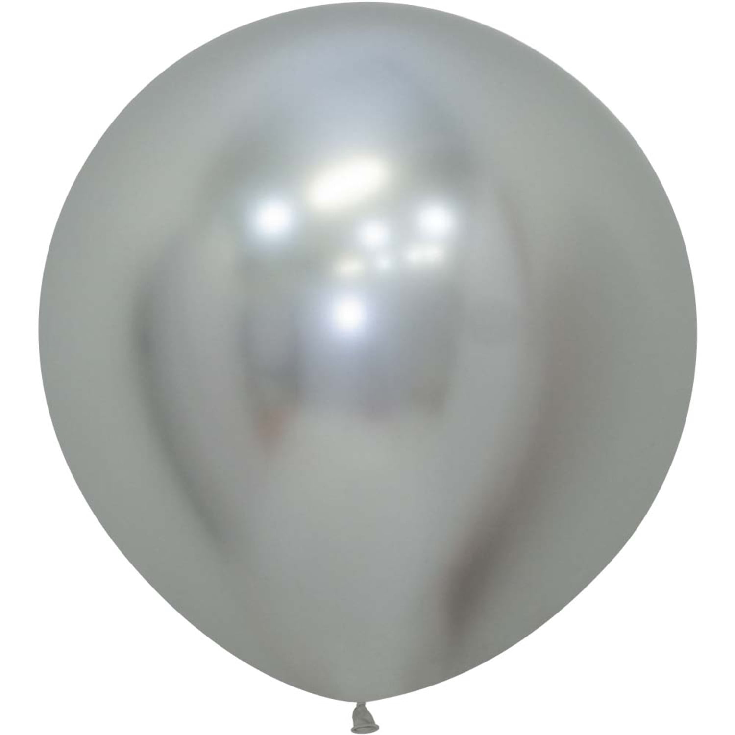 24 inch Sempertex Reflex Silver Latex Balloons (10 Pack) - Party Supplies Decorations