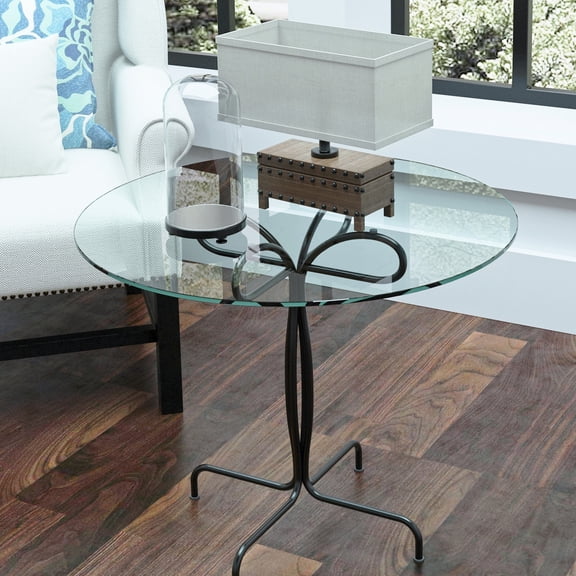 24-inch Transparent Tempered Glass, Wear and Impact Resistant - Great for Lobby Decor