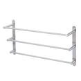 thumbnail image 1 of 24 inch Wowow Brushed Nickel 3-Tier Wall Mounted Towel Rack with Mounting Hardware in Stainless Steel, 1 of 5