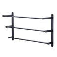 thumbnail image 1 of 24 inch Wowow Matte Black 3-Tier Wall Mounted Towel Rack with Mounting Hardware in Stainless Steel, 1 of 5