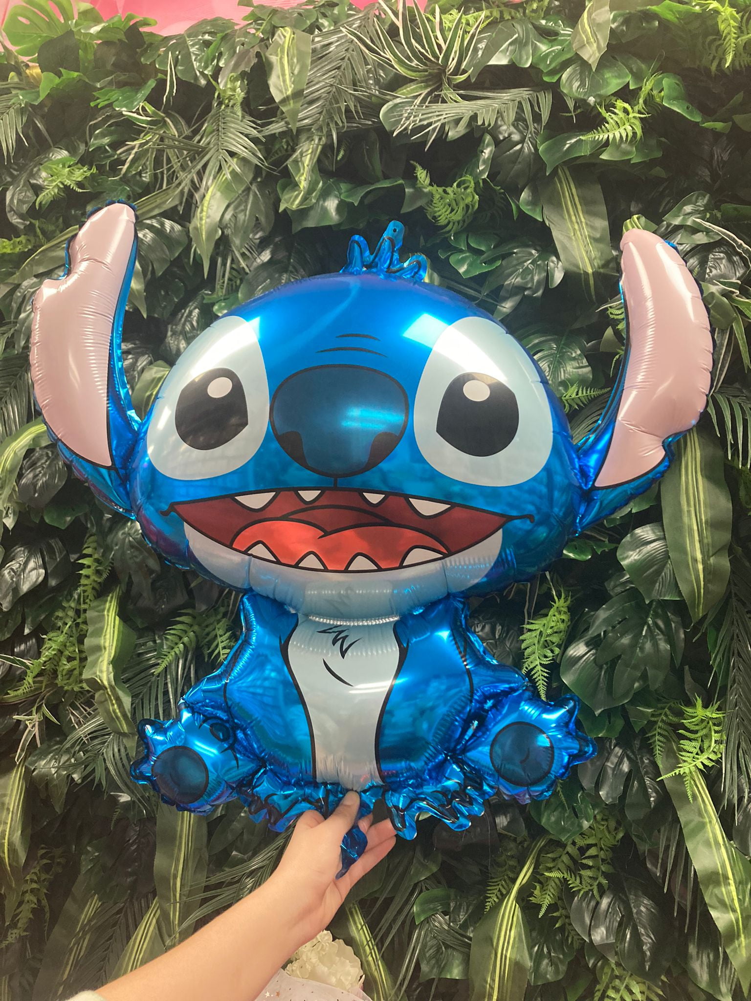 24 inch foil balloon, stitch, happy ohana, lilo and stitchs, cute balloons decoration, family decor, kids decoration,garland kit, 2pcs stitch shape balloon, foil balloon