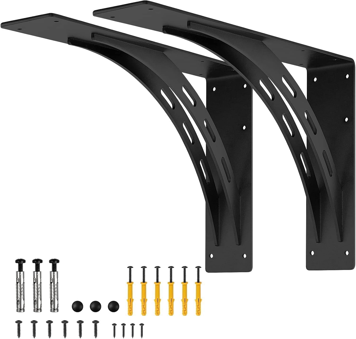 24 inch x 15 inch Shelf Brackets , Mantel Brackets (Set of 2) Fireplace ...
