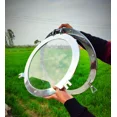 thumbnail image 1 of 24 inches Canal Boat Porthole Window Glass-Nickel Finish Ship Window Wall Window, 1 of 4