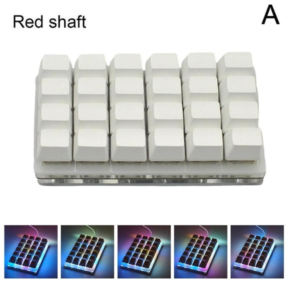 24-key Programmable Mechanical Keyboard DIY Customize Programming A8M2 USB V4E9