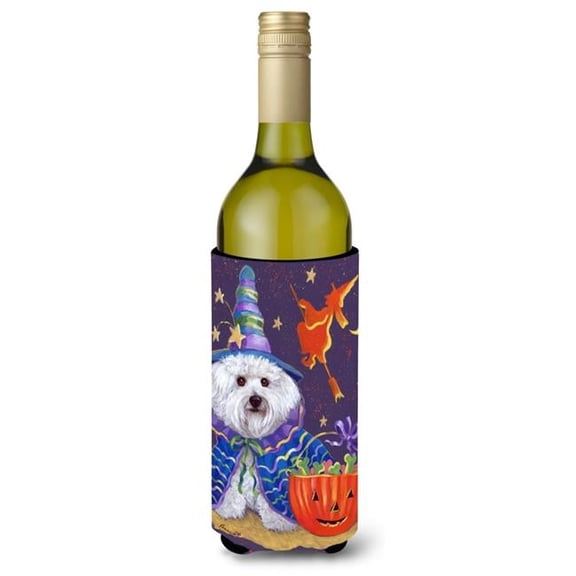 24 oz Bichon Frise Boo Halloween Wine Bottle Hugger
