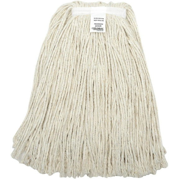 24 oz. Cut-End Mop Head, Cotton, 4Ply, Narrow Band