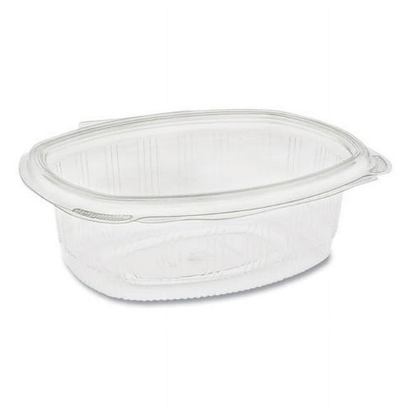 24 oz EarthChoice PET Hinged Lid Deli Container, Clear