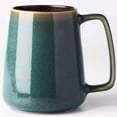 thumbnail image 1 of 24 oz Large Ceramic Coffee mugs, Extra Large Tea and Coffee Cups, Large Handle Coffee Mug for Office and Home, Microwave and Diahwasher Safe. (24 oz green), 1 of 5