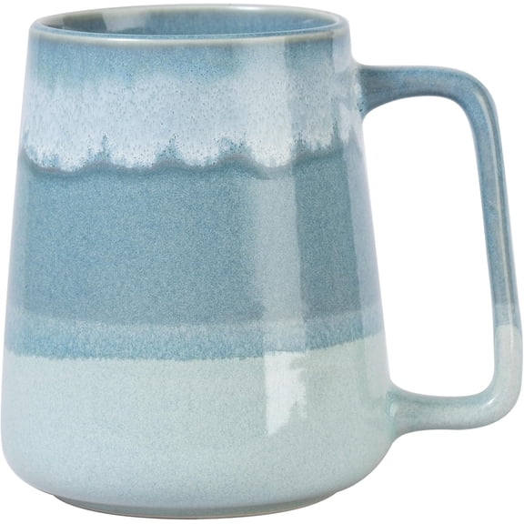 24 oz Large Ceramic Coffee mugs, Extra Large Tea and Coffee Cups, Large Handle Coffee Mug for Office and Home, Microwave and Diahwasher Safe. (24 oz light green)