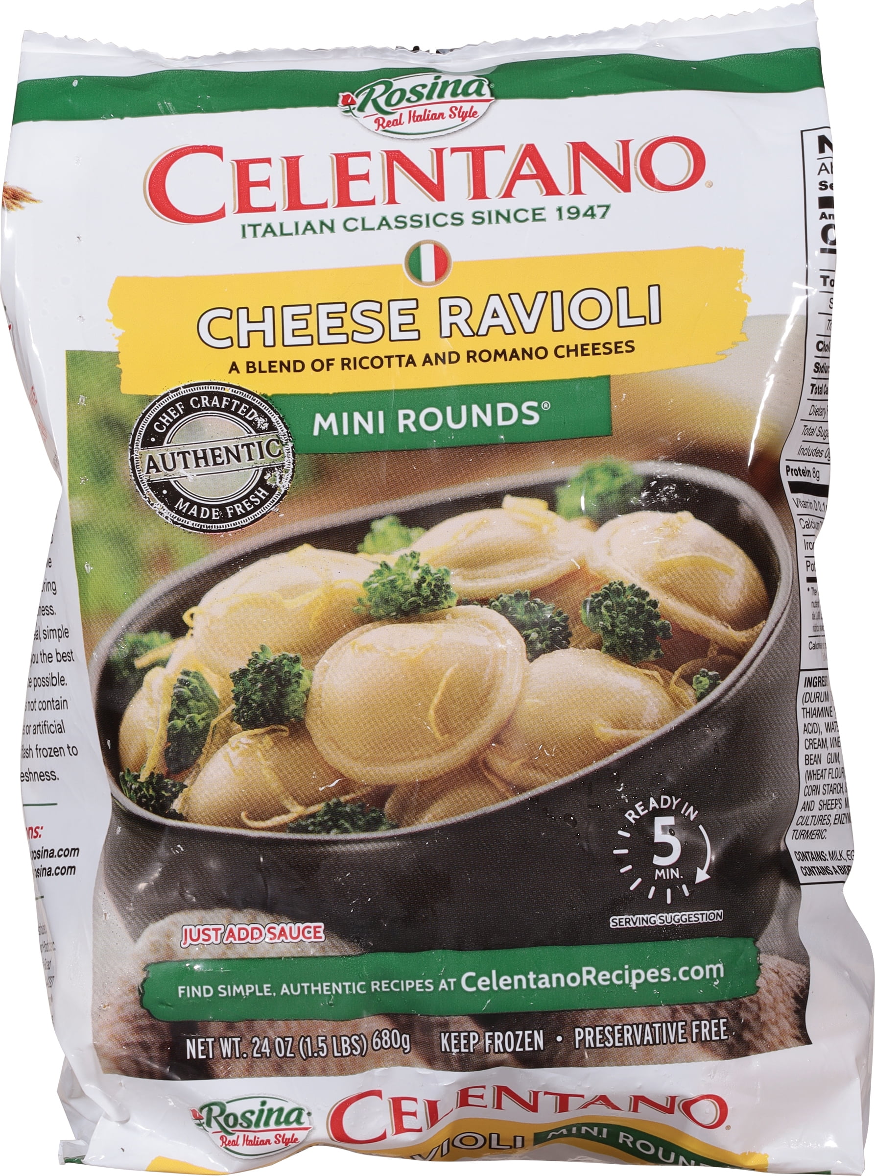 24 oz.MINI CHEESE RAVIOLI