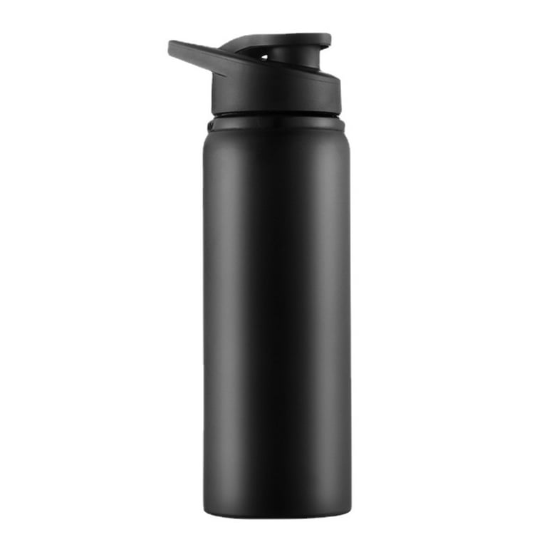 24 oz Metal Sports Bottle with Buckle Lid Portable Cycling Water