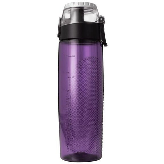 24 oz Plastic Hydration Bottle with Meter - Purple