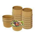 thumbnail image 1 of 24 oz Round Kraft PE-Lined Take-Out Container 5.71" x 2.68" - 300/cs, 1 of 5
