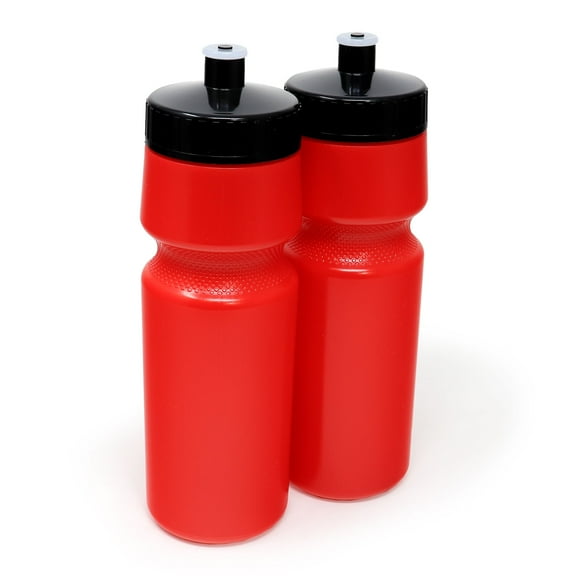 24 oz Sports Squeeze Water Bottles, USA Made, 2 Pack, BPA-Free, Easy Open Pull Top, Dishwasher Safe