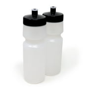 24 oz Sports Squeeze Water Bottles, USA Made, 2 Pack, BPA-Free, Easy Open Pull Top, Dishwasher Safe