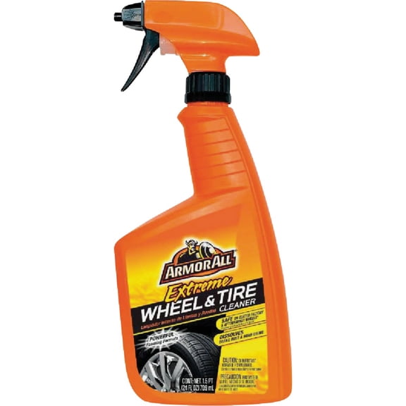 Armor All Wheel Cleaner Spray - Universal Fit, Liquid - 24 oz — Household & Commercial Use, Effective Formula