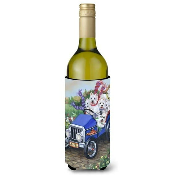 24 oz Westie Hot Rod Wine Bottle Hugger
