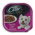 thumbnail image 1 of (24 pack) (24 pack) (24 Pack) CESAR GOURMET FILETS Wet Dog Food Prime Rib Flavor, 3.5 oz. Tray, 1 of 1