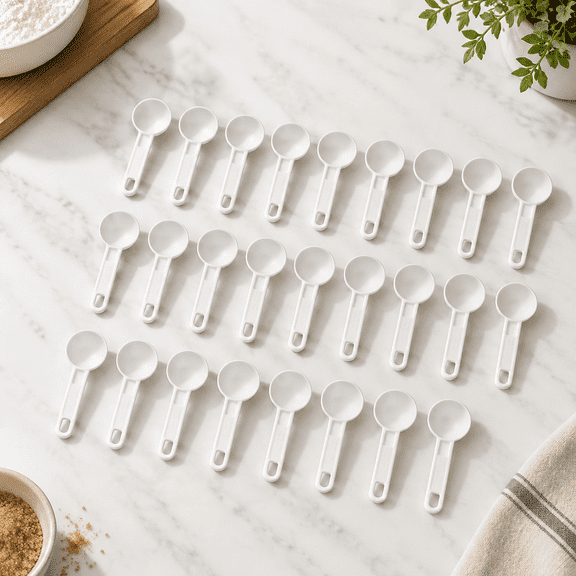 24-pack 5 ml / 5 cc Measuring Spoons for Spice Jars and Loose Leaf Tea