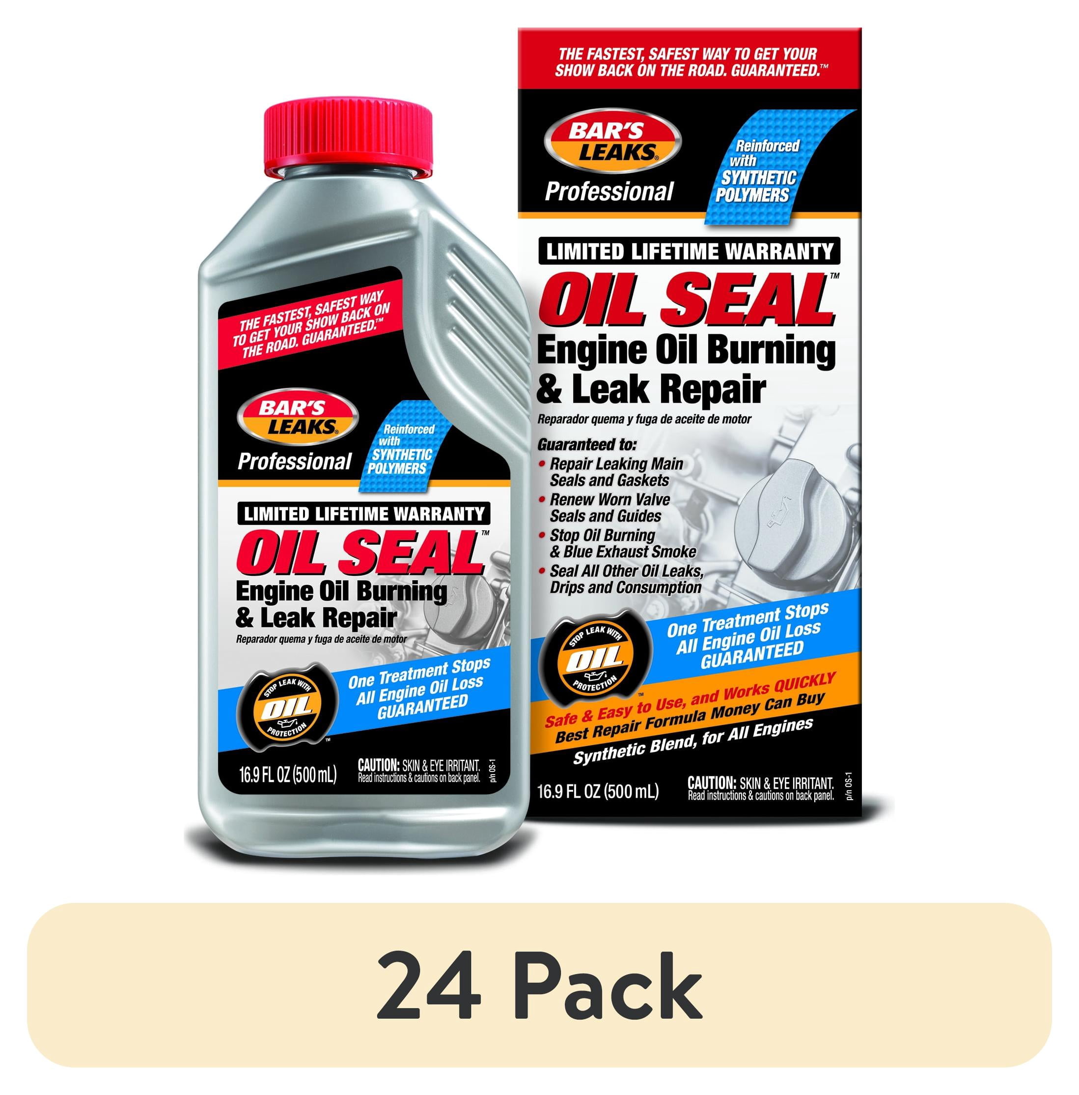 (24 pack) Bar's Leaks Oil Seal Engine Oil Burning & Leak Repair, Automotive Additive, 16.9 oz