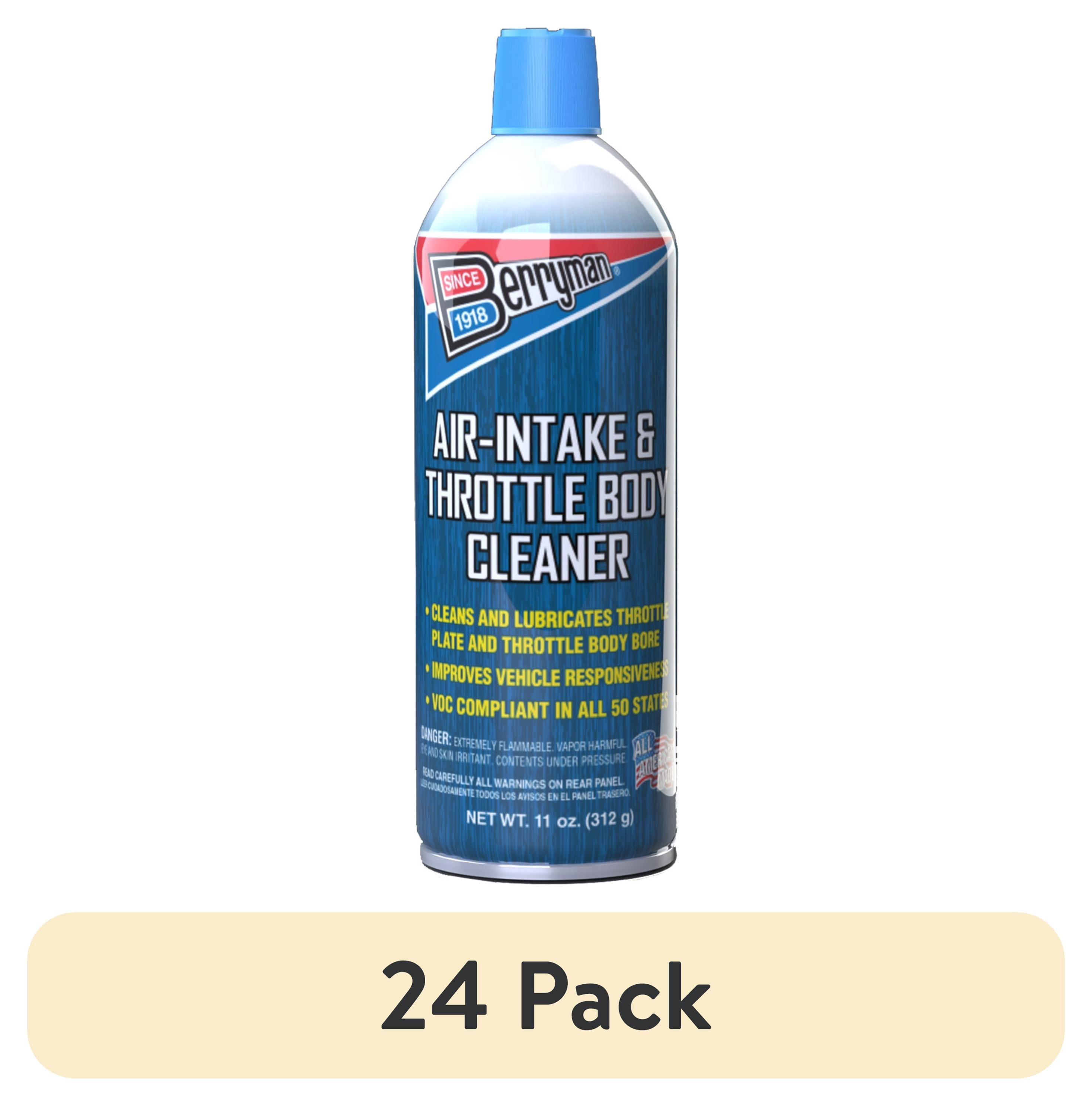 (24 pack) Berryman Products 2209, Air Intake and Throttle Body Cleaner, 11 oz Aerosol