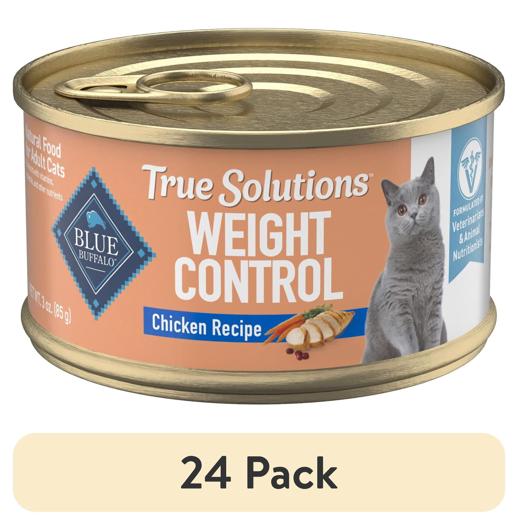 (24 pack) Blue Buffalo True Solutions Weight Control Wet Cat Food, 3-oz. Can