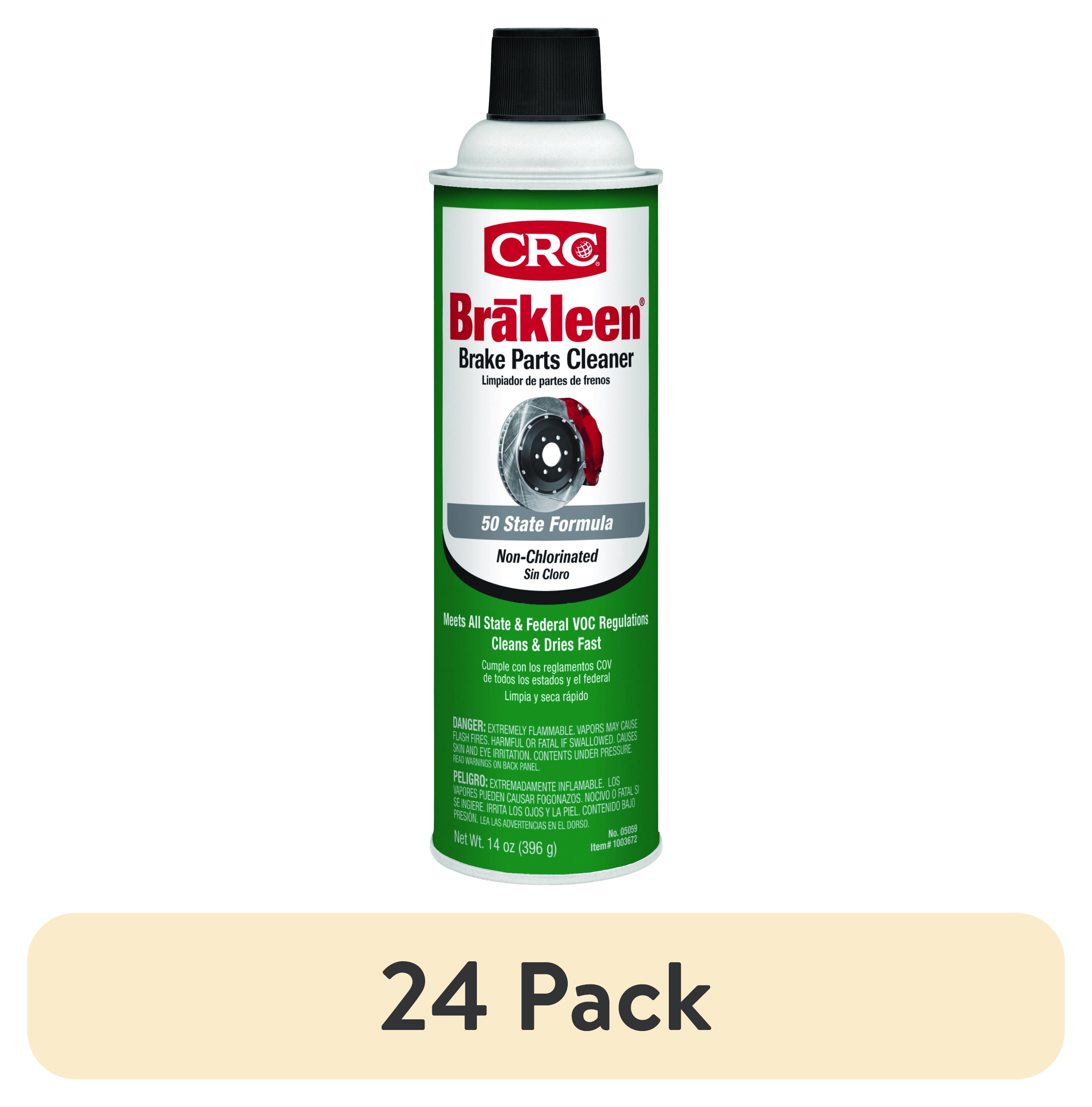 (24 pack) CRC Brakleen Non-Chlorinated Brake Cleaner, 14 oz – Automotive Brake Parts Cleaner for Cars, Trucks, and SUVs