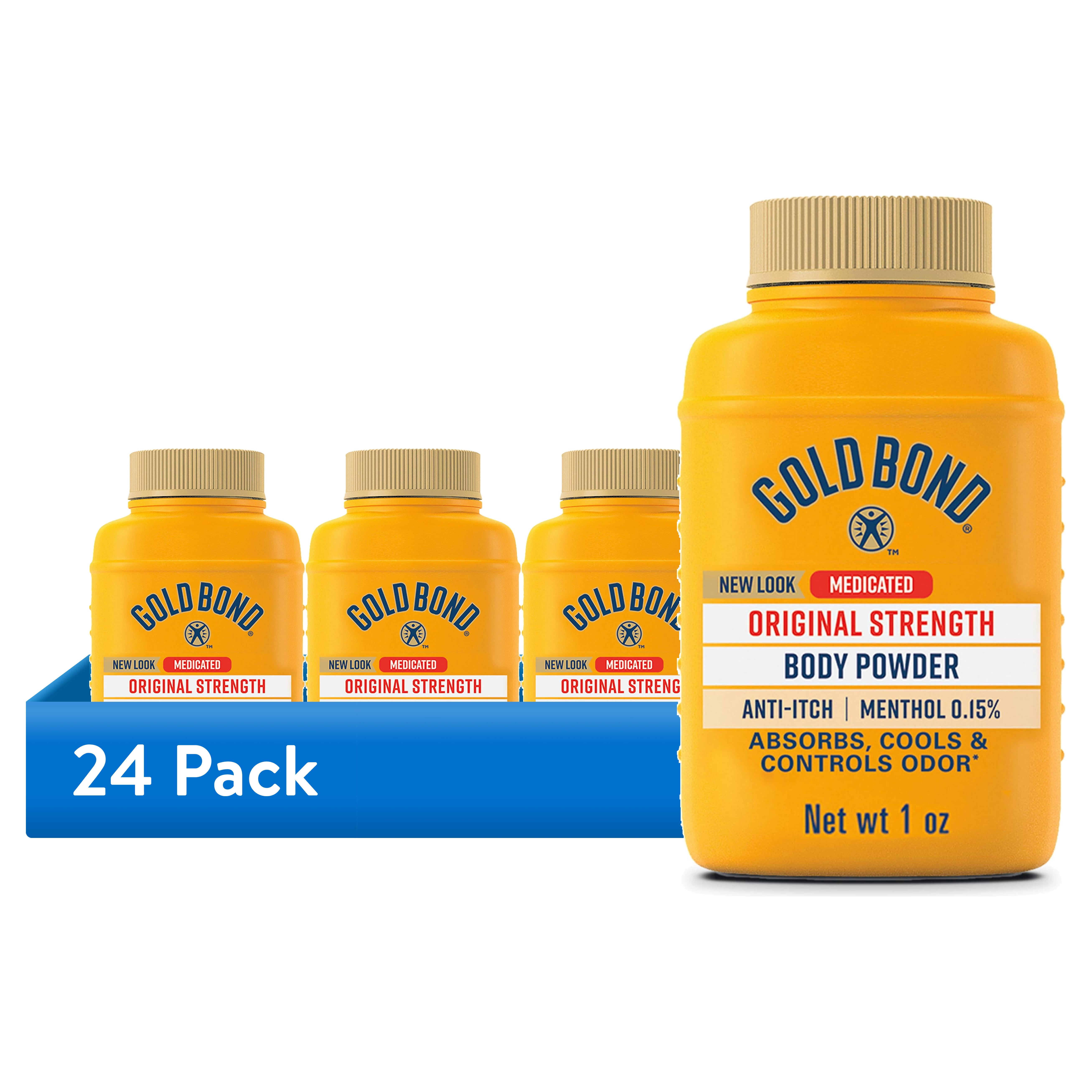 (24 pack) Gold Bond Body Powder, Medicated Original Strength, 1oz Bottle