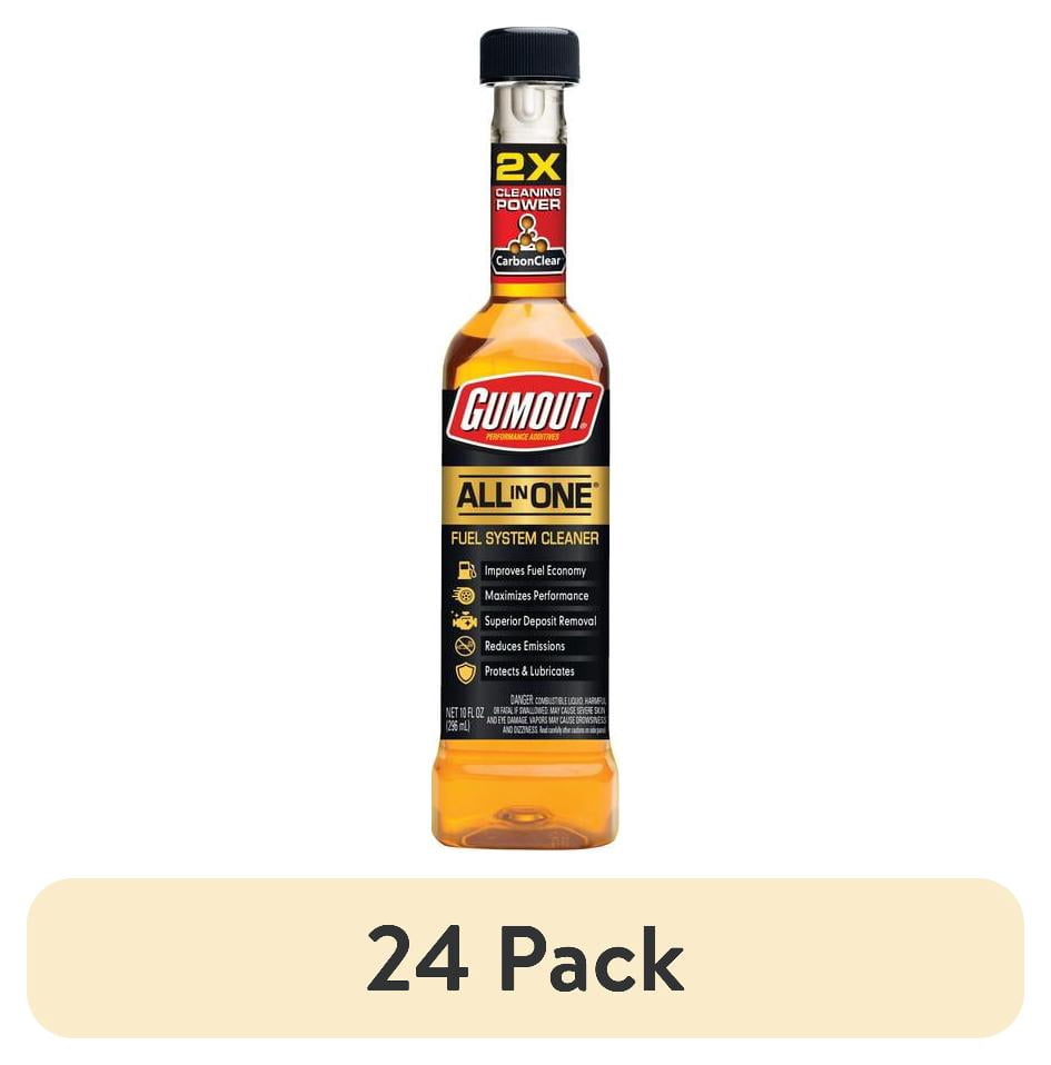 (24 pack) Gumout All-In-One Complete Fuel System Cleaner Additive, 10 oz