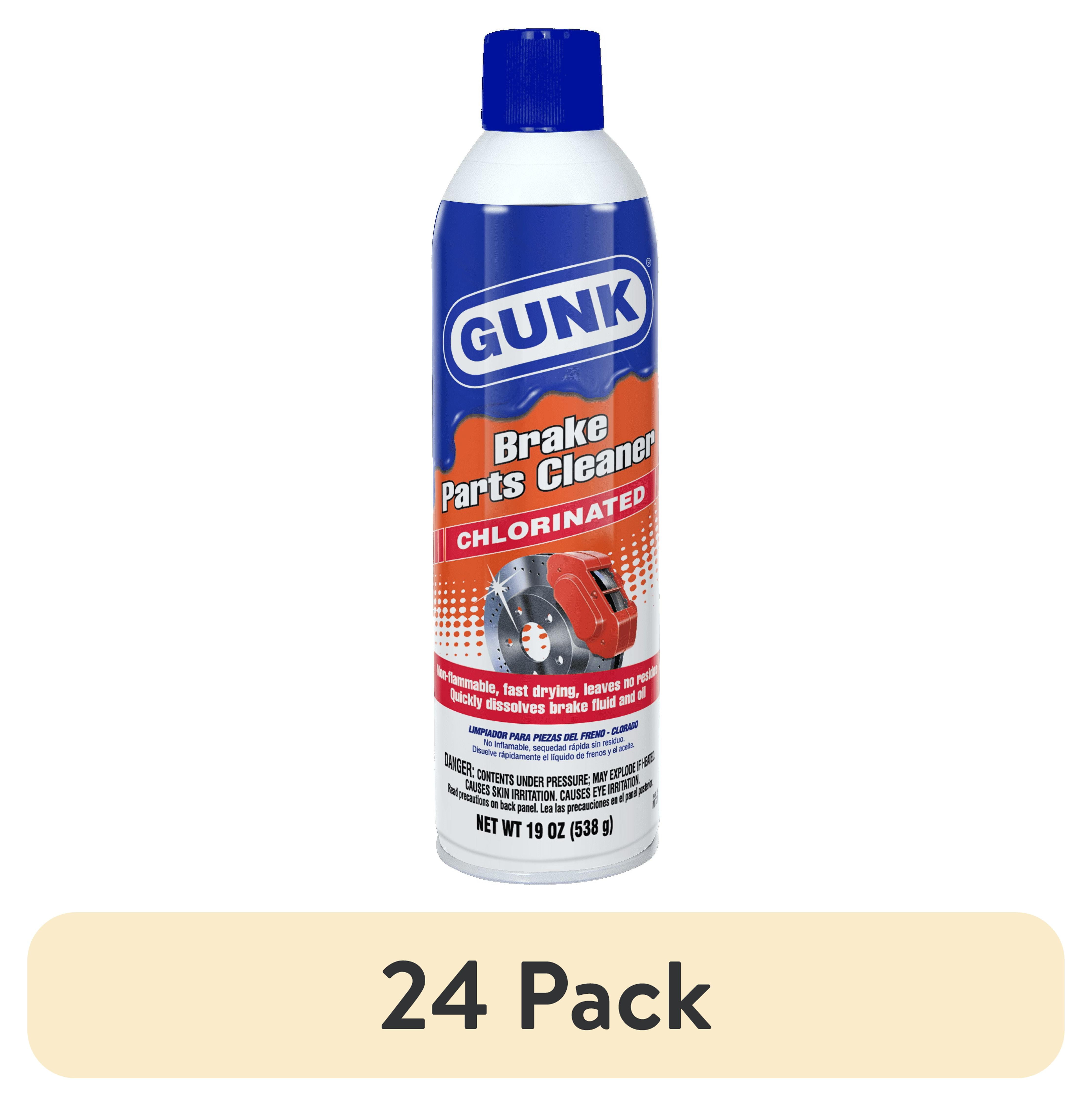 (24 pack) Gunk Chlorinated Brake Cleaner for All Vehicle Types, 19 oz