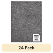 (24 pack) Hello Hobby Felt Sheet, Gray, 9 x 12 Inches