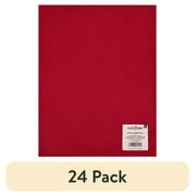 (24 pack) Hello Hobby Red Felt Sheet, 9" x 12"