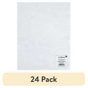 (24 pack) Hello Hobby Soft White Felt Craft Sheet, 9" x 12" for Sewing and DIY