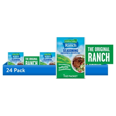 Hidden Valley (24 pack) Hidden Valley Original Ranch Seasoning & Salad Dressing Mix, 1 oz Packet