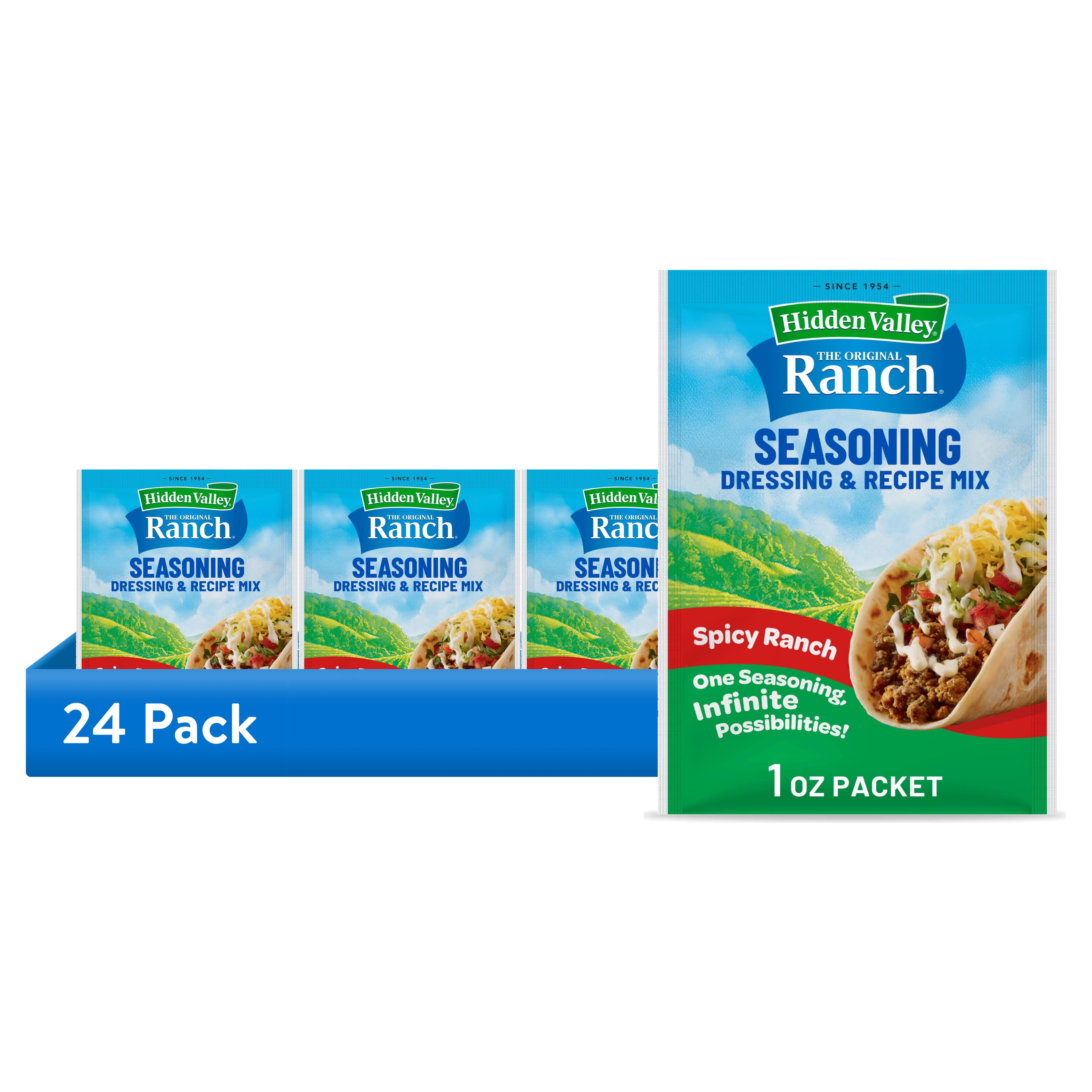 (24 pack) Hidden Valley Spicy Ranch Seasoning & Dressing Mix, 1 oz Packet