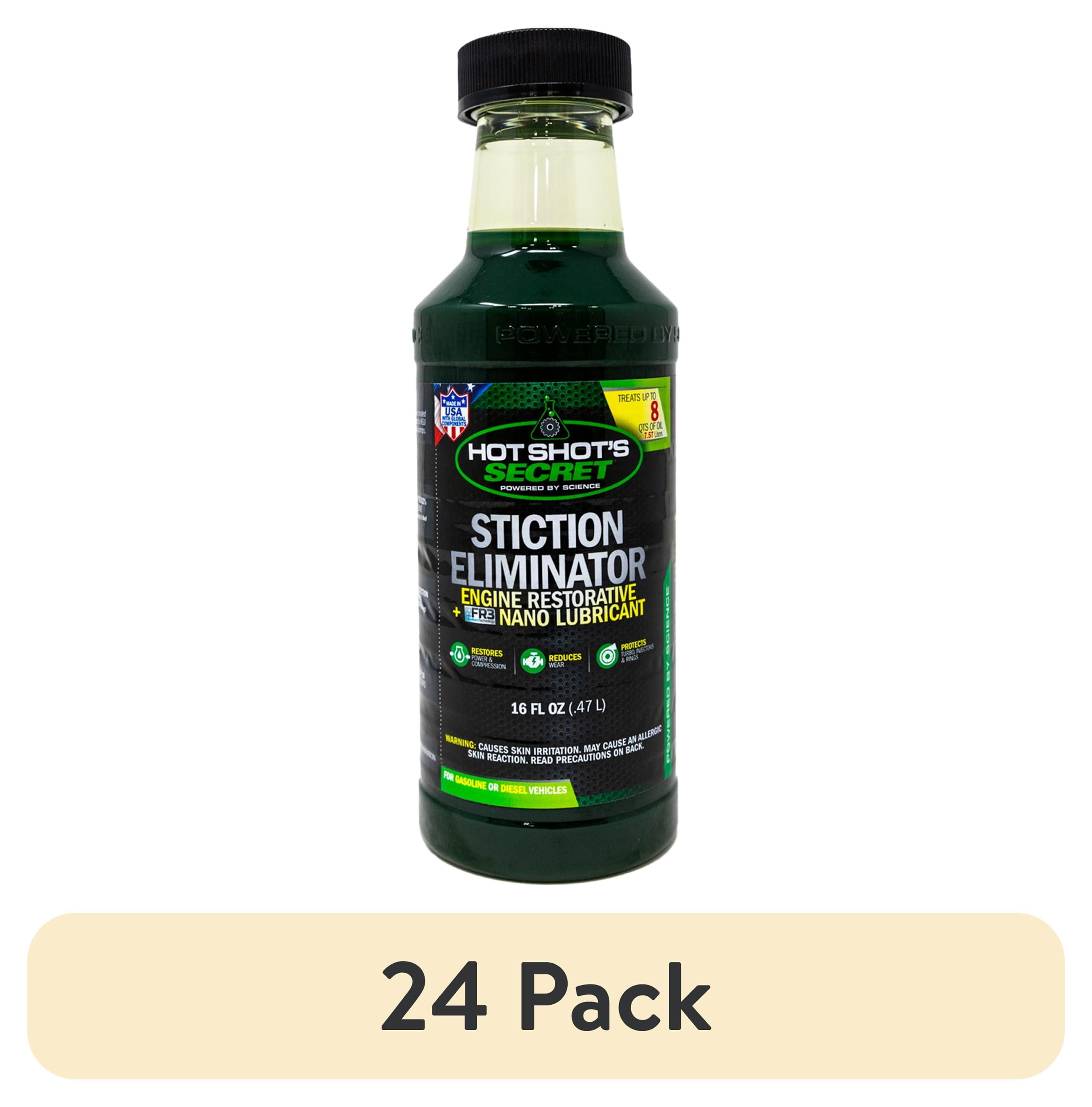 (24 pack) Hot Shot's Secret Stiction Eliminator Oil Treatment for Gas & Diesel Engines 16 oz.