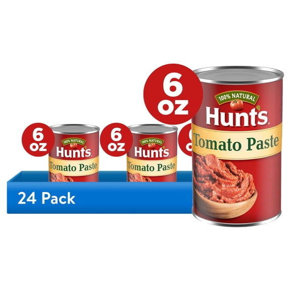 (24 pack) Hunts Tomato Paste, Perfect for Chili & Soups, 6 oz. Can