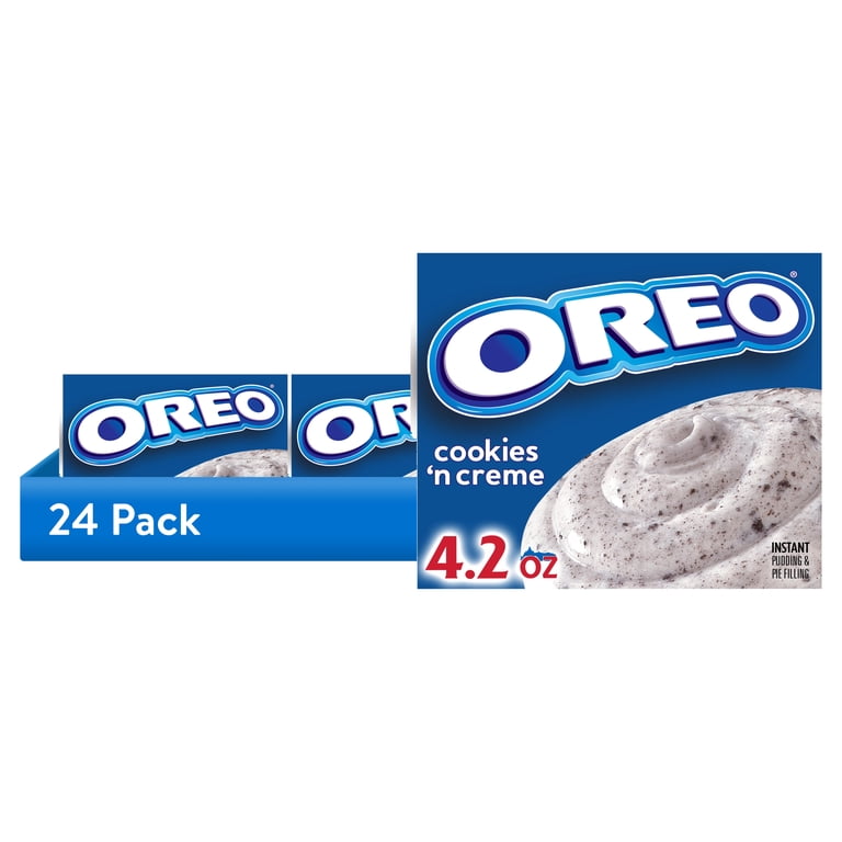 24 pack) Jell-O Oreo Cookies 'n Creme Instant Pudding & Pie