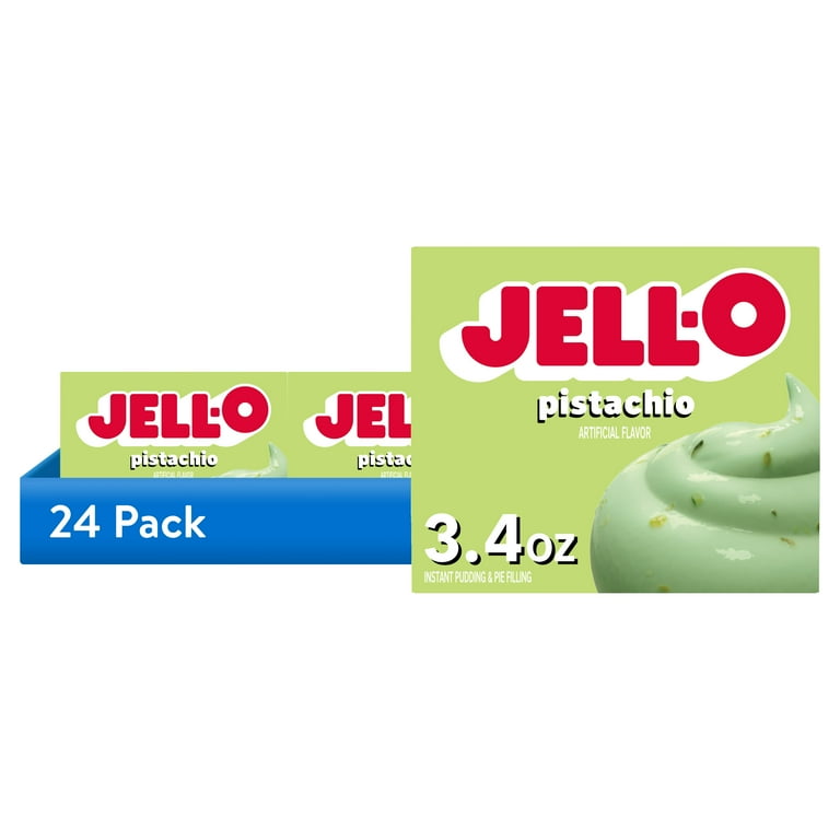 yu1012　803535 24 pack) Jell-O Pistachio Instant Pudding Mix & Pie Filling, 3.4