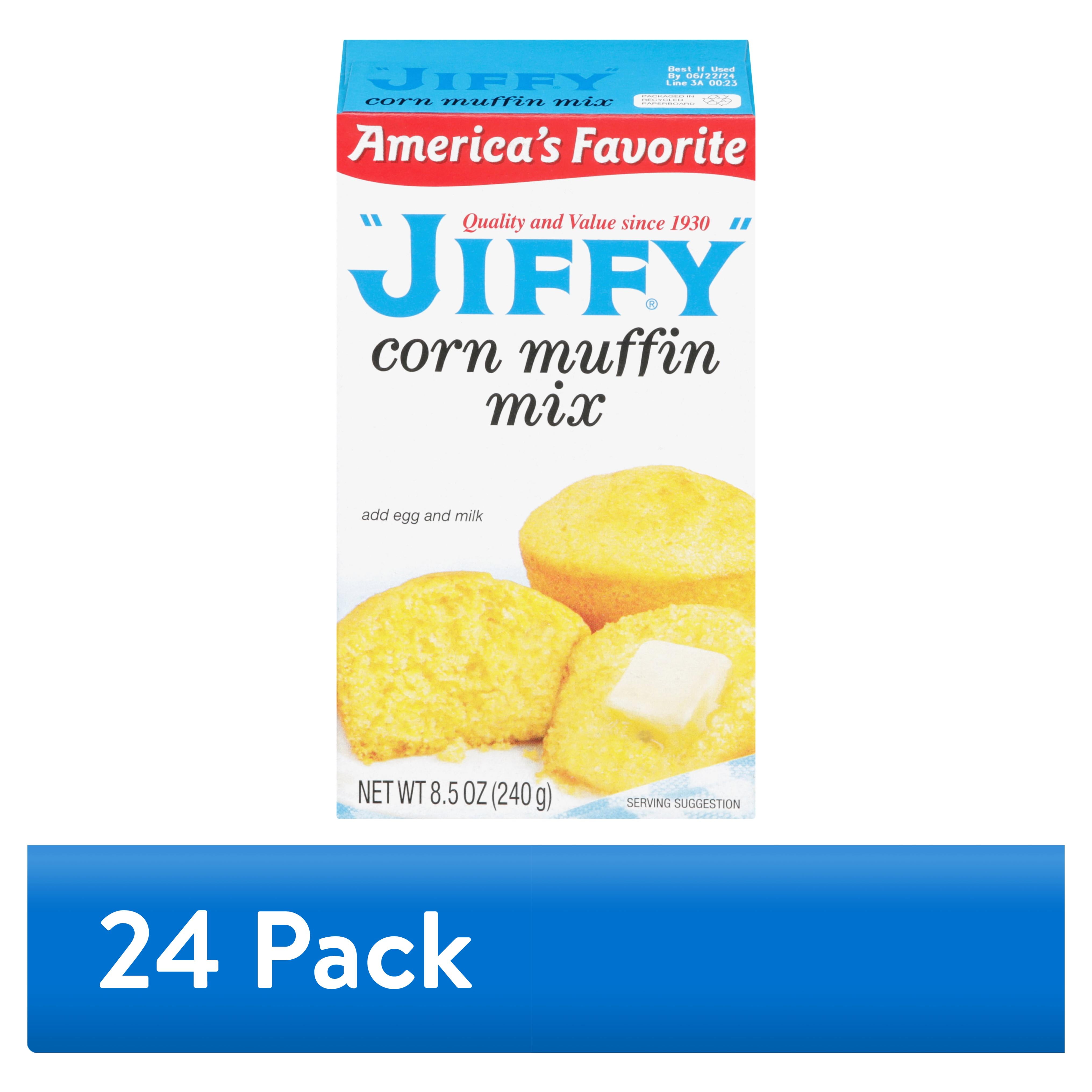 (24 pack) "JIFFY" Corn Muffin Mix, 8.5 oz Box