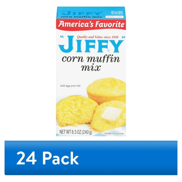 (24 pack) "JIFFY" Corn Muffin Mix, 8.5 oz Box