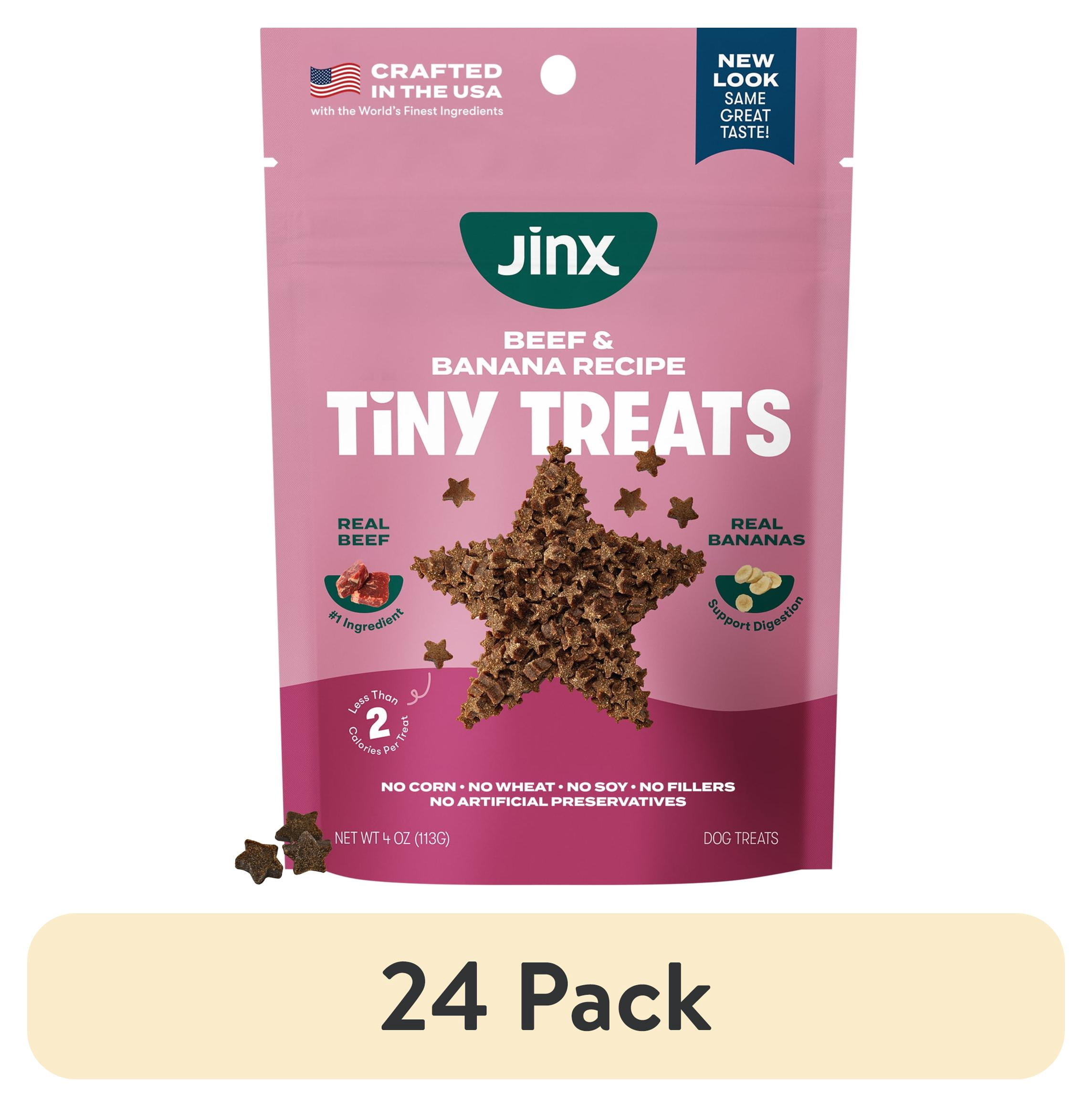 (24 pack) Jinx Beef Tiny Treats Natural Dog Training Treats, 4 oz Bag