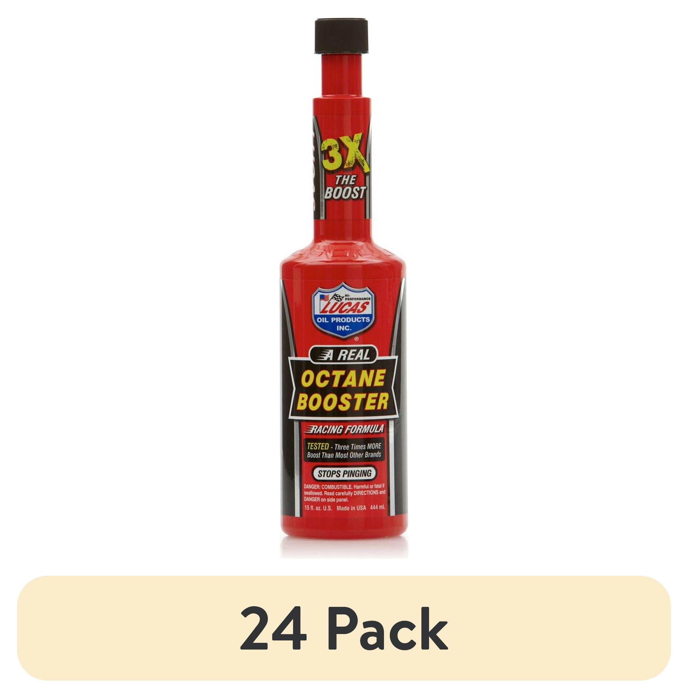 (24 pack) Lucas Oil 10026 Fuel Treatments, Octane Booster Bottle, 15 Ounce Bottle 0.95 Pound Gas Fuel Type