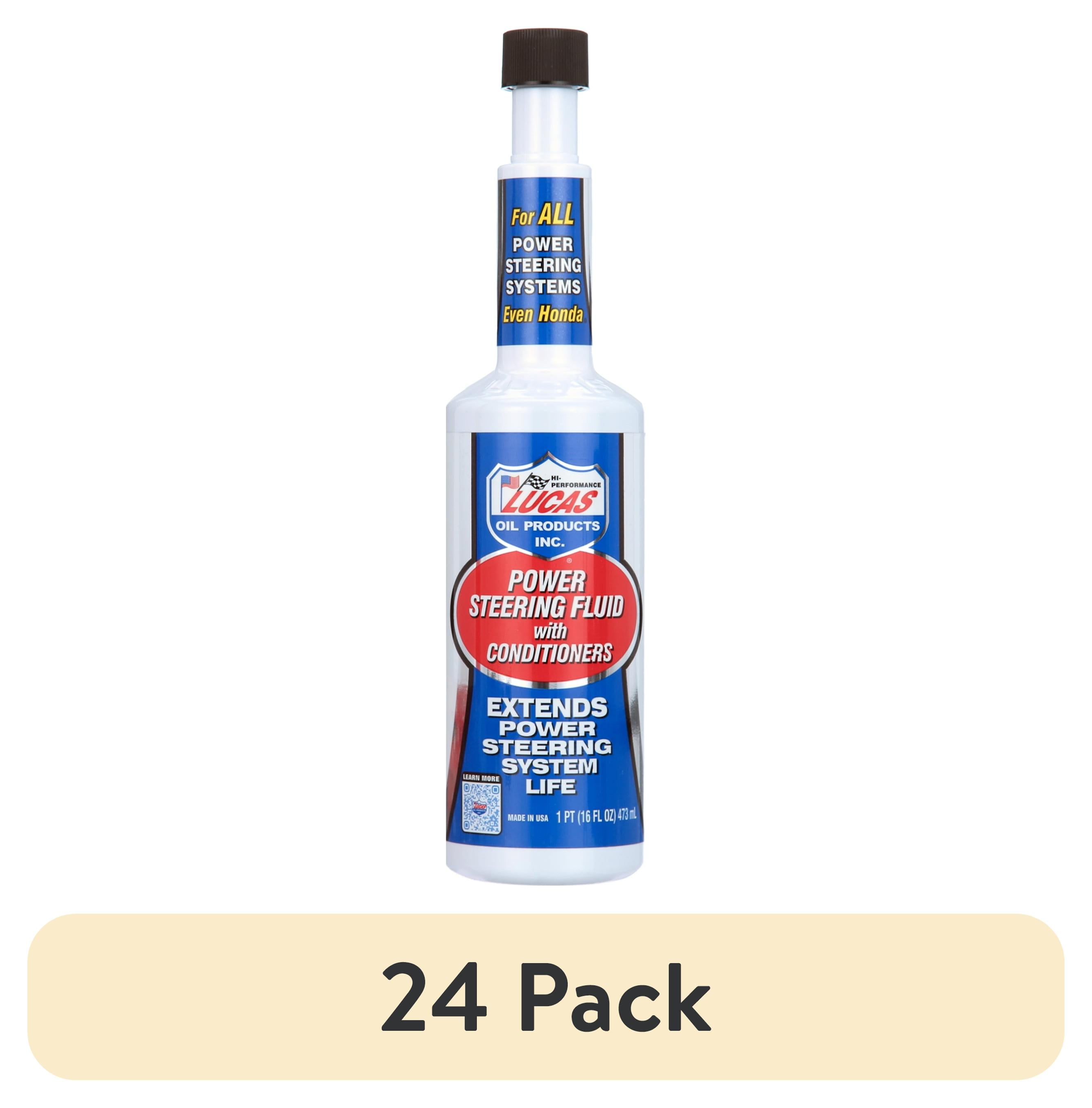 (24 pack) Lucas Oil 10442 Power Steering Fluid with Conditioners 16 Ounce Bottle