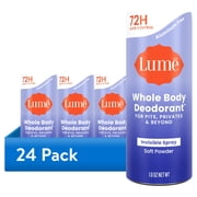 24 pack Lume Whole Body Women s Deodorant - Trial Size Spray Deodorant - Aluminum Free - Soft Powder - 1.0oz