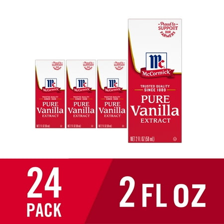 (24 pack) McCormick Pure Vanilla Extract, 2.0 fl oz Box