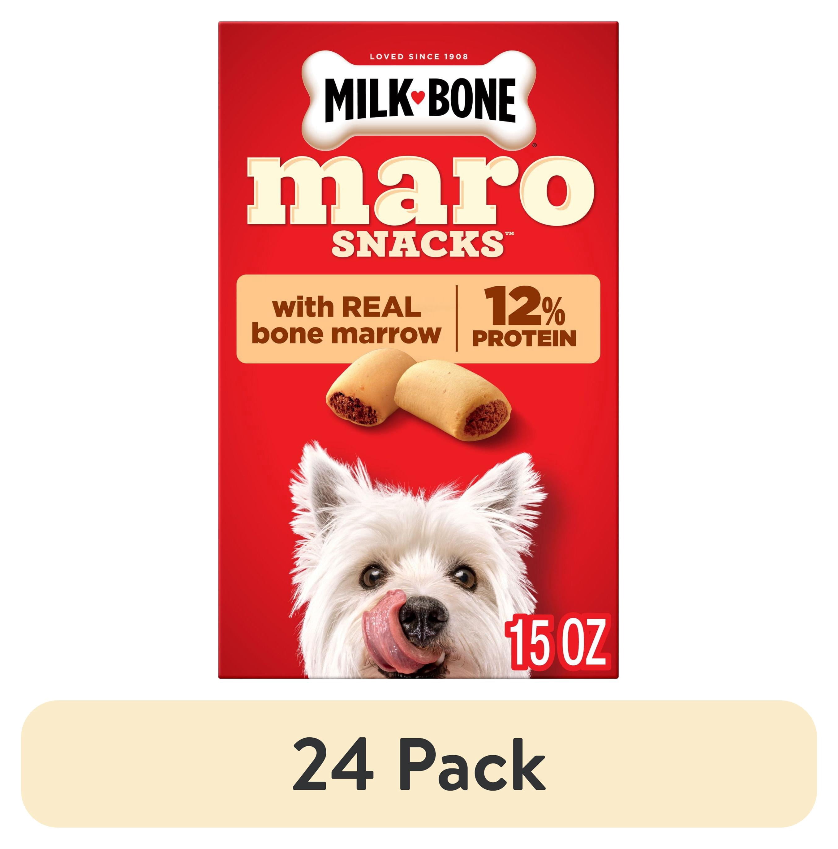(24 pack) Milk Bone MaroSnacks Small Dog Treats With Bone Marrow, 15 ozs